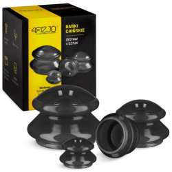 Bańki chińskie silikonowe 4szt. 4Fizjo