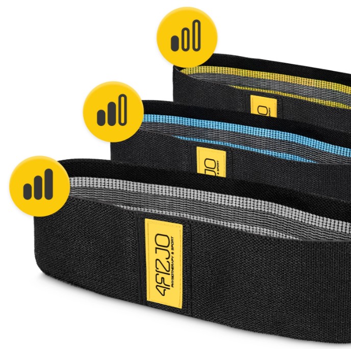 Zestaw 3 gum materiałowych do ćwiczeń HIP BAND 4Fizjo 5,7_1.jpg