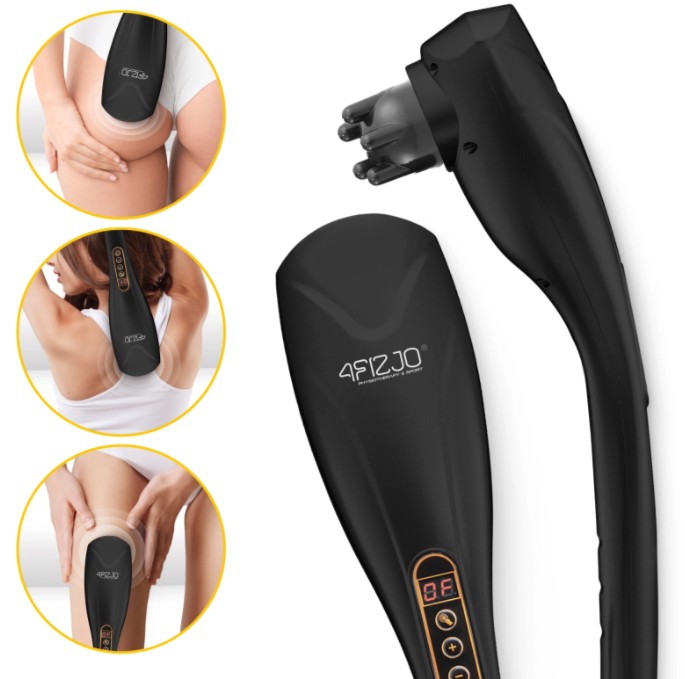 Ręczny masażer wibracyjny do ciała 4Fizjo czarny 2,6.jpg