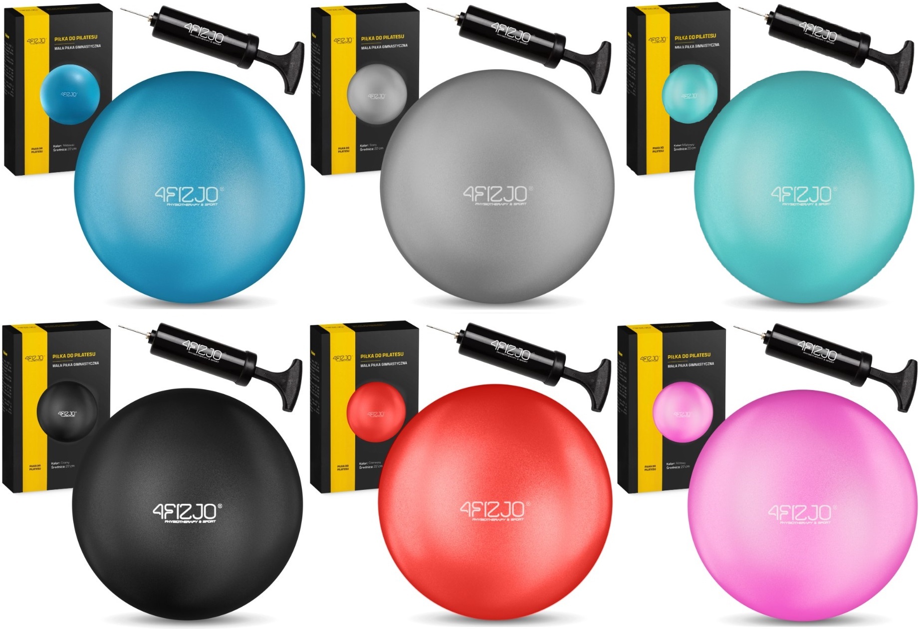 Piłka do pilatesu 22CM - rehabilitacyjna, gimnastyczna 4Fizjo 5 — kopia (2).jpg