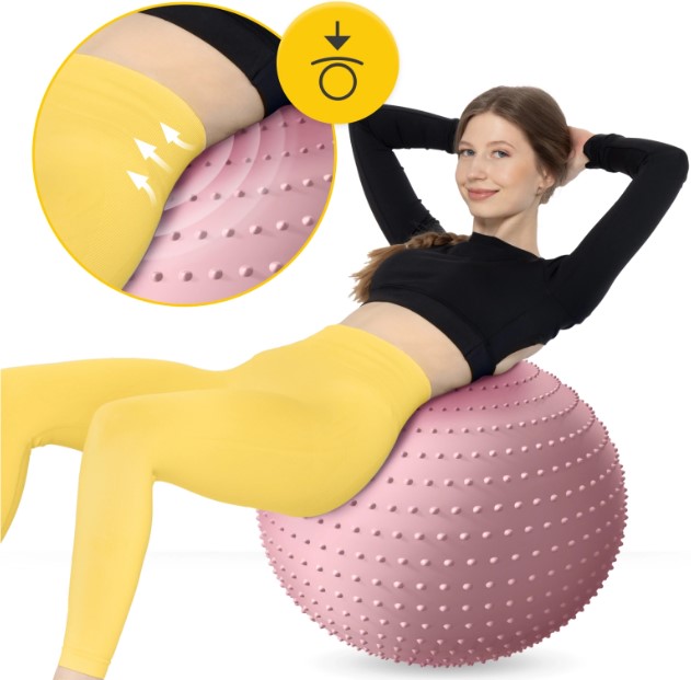 Piłka rehabilitacyjna z wypustkami 65 cm 4Fizjo 3,3.jpg