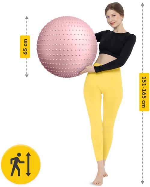 Piłka rehabilitacyjna z wypustkami 65 cm 4Fizjo 3,6.jpg