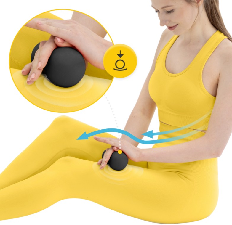 Podwójna piłka do masażu DOUBLE BALL Czarna 5,4.jpg