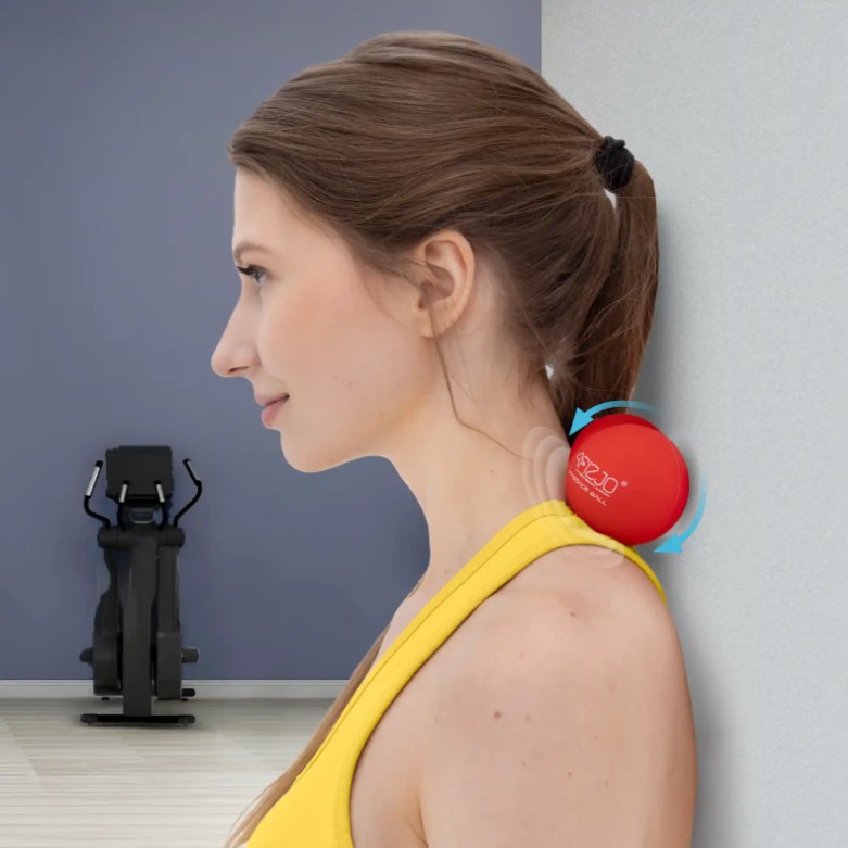 Podwójna piłka do masażu DOUBLE BALL Czerwona 6,6.jpg