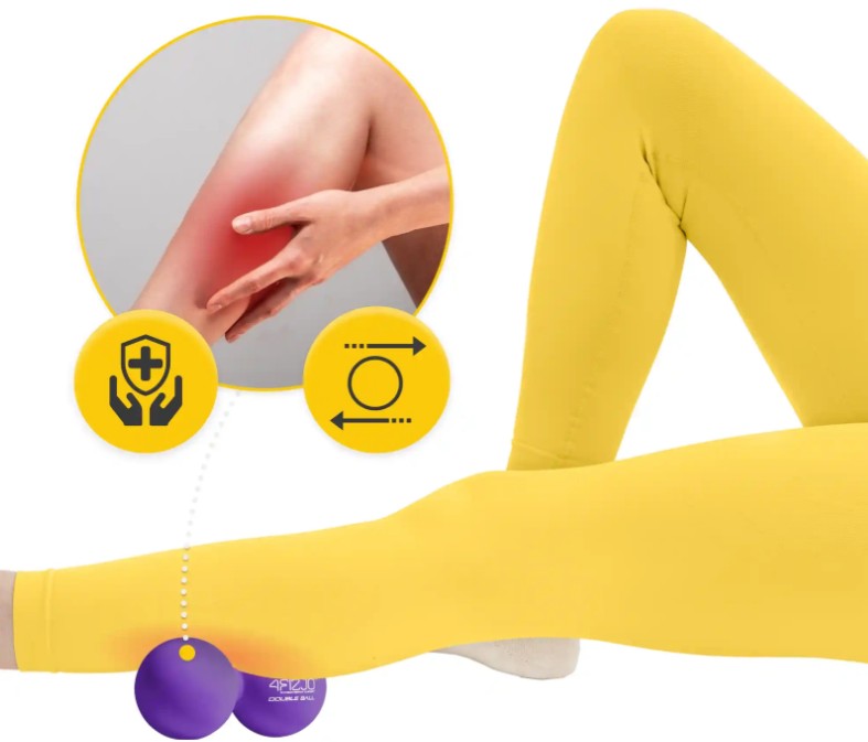 Podwójna piłka do masażu DOUBLE BALL Fioletowa 3,4.jpg