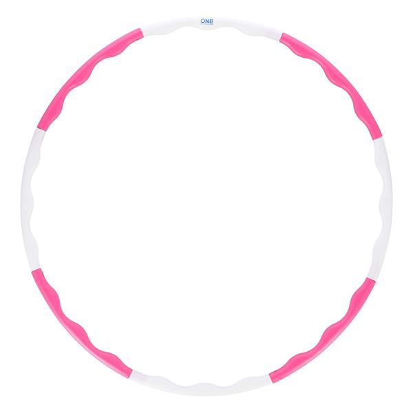 HHP090 PINK-WHITE HULA HOP 0,4KG 90CM ONE FITNESS 1.jpg